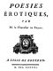 [Gutenberg 26562] • Poésies érotiques